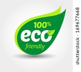 eco friendly label | Shutterstock .eps vector #169677668