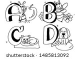 sort alphabet and animals from... | Shutterstock . vector #1485813092