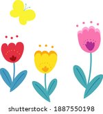 Illustration Of Spring Flowers...