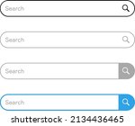internet search bar design set | Shutterstock .eps vector #2134436465