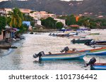 Small photo of Evening scene of Sainte Luce harbor in Caribbean island of Martinique, just before sunset. Sainte-Luce is a picturesque town and commune in the French overseas department of Martinique.