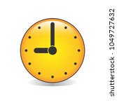 nine o clock analog clock emoji ... | Shutterstock .eps vector #1049727632