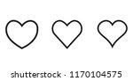 linear heart icon  outline love ... | Shutterstock .eps vector #1170104575