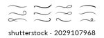 hand drawn collection of curly... | Shutterstock .eps vector #2029107968