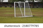 Small photo of Moveable goal posts in a football field