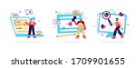 website programming and coding. ... | Shutterstock .eps vector #1709901655
