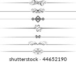decorative page break designs | Shutterstock .eps vector #44652190