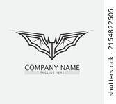 bat logo animal and vector ... | Shutterstock .eps vector #2154822505