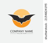 bat logo animal and vector ... | Shutterstock .eps vector #2154824195
