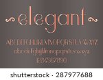 pink decorative font | Shutterstock .eps vector #287977688