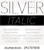silver font   regular and... | Shutterstock .eps vector #291707858