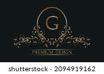 elegant floral logo with a... | Shutterstock .eps vector #2094919162