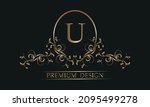 elegant floral logo with a... | Shutterstock .eps vector #2095499278