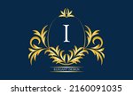 exquisite monogram with the... | Shutterstock .eps vector #2160091035