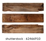 Old Planks Isolated On White
