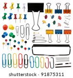 Pins and paper clips collection