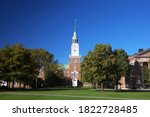 Baker-Berry Library, Dartmouth College in early fall, Hanover, NH, USA