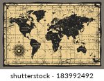 old map | Shutterstock .eps vector #183992492