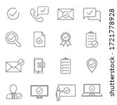 check mark icon set. included... | Shutterstock .eps vector #1721778928
