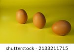 close up photo of chicken eggs | Shutterstock . vector #2133211715