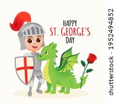 St. George Greeting Card With...