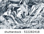 Silver Foil Background With...