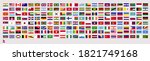 all official national flags of... | Shutterstock .eps vector #1821749168