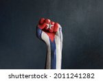 Stock Photo Of A Raised Fist...