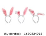 Rabbit ears for Easter on a white background,with clipping path