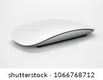 Isolated wireless touch white mouse