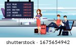 flight cancelled due to... | Shutterstock .eps vector #1675654942