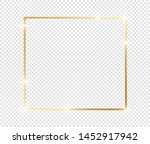 gold shiny glowing frame with... | Shutterstock .eps vector #1452917942