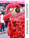 Small photo of Bentong, Malaysia-february 16,2019: Malaysian Traditional Dance performs a dance routine outside the chinese hall Bentong during Chinese New Year celebrations on 16 February 2019 in Bentong, Malaysia