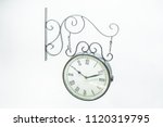 a vintage watch on a white... | Shutterstock . vector #1120319795