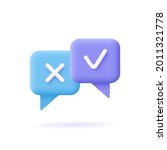 survey reaction icon. check and ... | Shutterstock .eps vector #2011321778