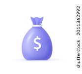 money bag with dollar icon cash ... | Shutterstock .eps vector #2011362992