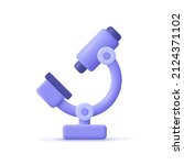 microscope. chemistry ... | Shutterstock .eps vector #2124371102