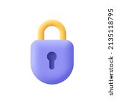 padlock  lock. security  ... | Shutterstock .eps vector #2135118795