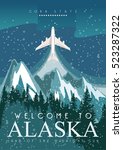 Alaska Travel Vector Poster....