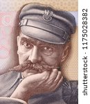 Jozef Pilsudski, a portrait from Polish money 
