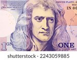 Isaac Newton A Closeup Portrait ...