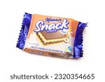 Small photo of Tesanj, Bosnia and Herzegovina - June 6 2023: Mammer Wien snack minis sandwich biscuit with milk chocolate and hazelnuts