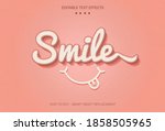 smile text vector effect ... | Shutterstock .eps vector #1858505965