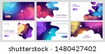 set of abstract web banners... | Shutterstock .eps vector #1480427402