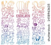 kindergarten preschool school... | Shutterstock .eps vector #1458963635