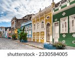 Small photo of Colorful colonial houses at the historic district of Pelourinho and Santo Antonio in Salvador da Bahia, Brazil.