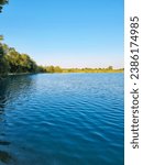 Small photo of Beautiful summer sunny day on the lake Cice in Velika Gorica near Zagreb, Croatia