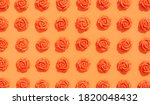 orange floral pattern. moldable ... | Shutterstock . vector #1820048432