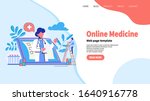 online medicine concept.... | Shutterstock .eps vector #1640916778
