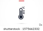 Thermometer Vector Icon....